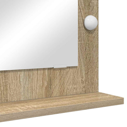 Specchio da Vanità Rettangolare Rovere Sonoma 70 x 50 x 18 cm | homemem39