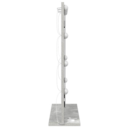 Specchio da Vanità Rettangolare Grigio cemento 70 x 50 x 18 cm