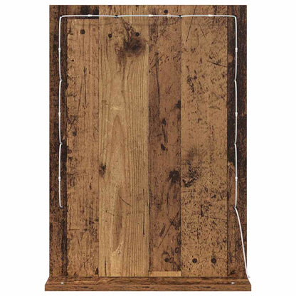 Specchio da Vanità Rettangolare Rovere fumé 70 x 50 x 18 cm | homemem39