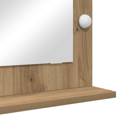 Specchio da Vanità Rovere artigianale 70 x 50 x 18 cm | homemem39