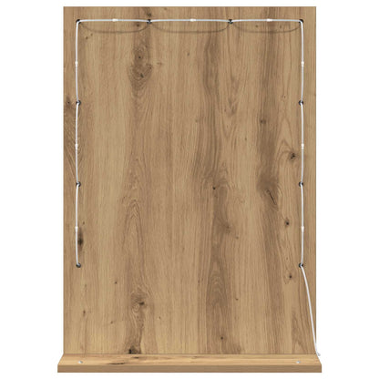 Specchio da Vanità Rovere artigianale 70 x 50 x 18 cm
