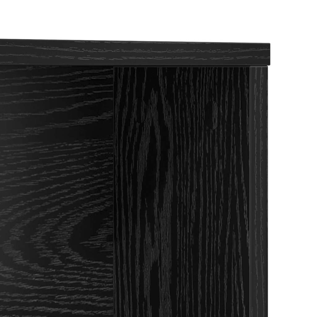 Scrivania Rovere Nero 91 x 50 x 149 cm Legno multistrato | homemem39