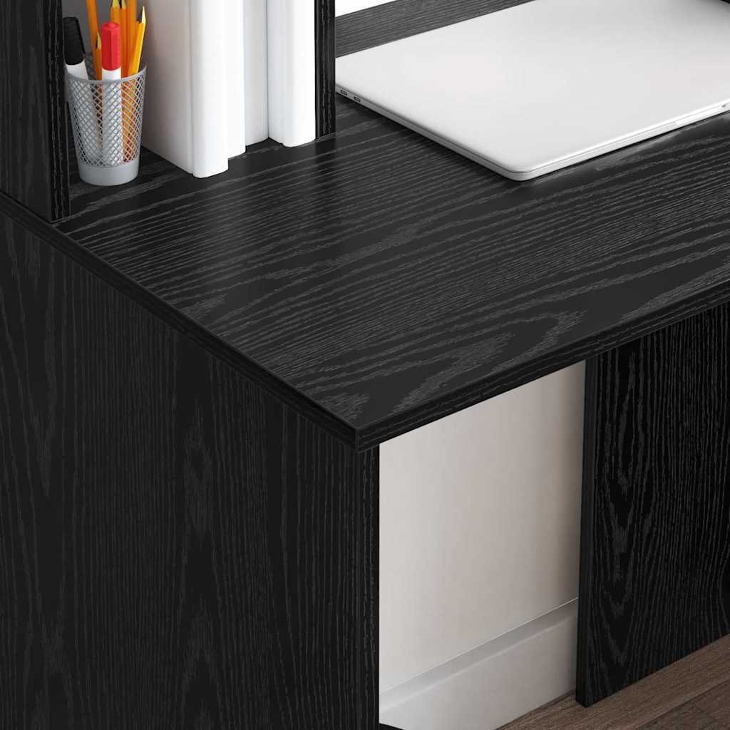 Scrivania Rovere Nero 91 x 50 x 149 cm Legno multistrato | homemem39