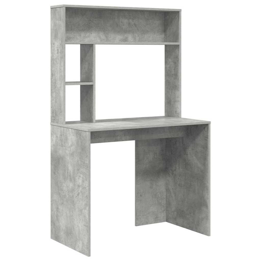 Scrivania Grigio cemento 91 x 50 x 149 cm Legno multistrato | homemem39