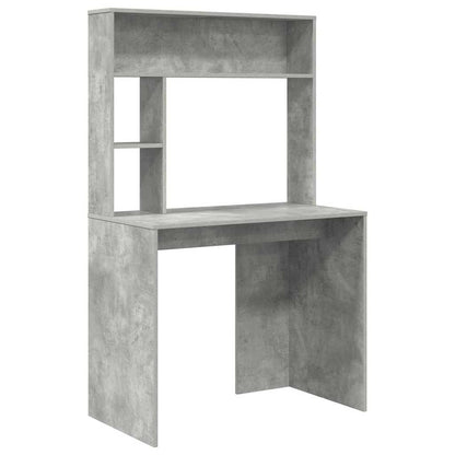Scrivania Grigio cemento 91 x 50 x 149 cm Legno multistrato | homemem39