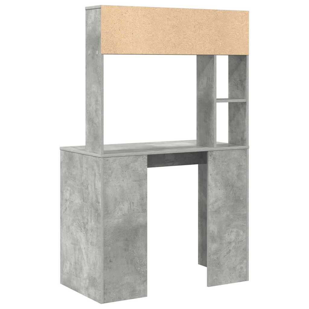 Scrivania Grigio cemento 91 x 50 x 149 cm Legno multistrato | homemem39