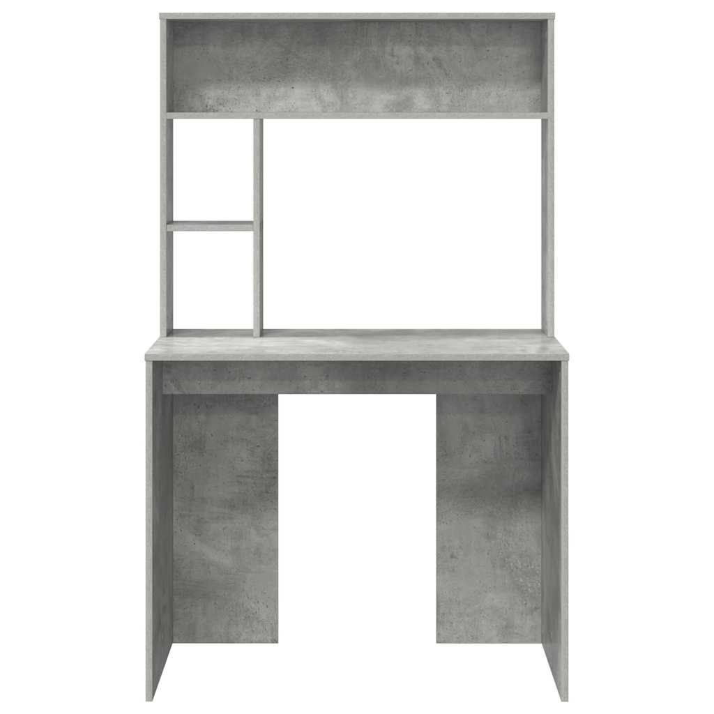 Scrivania Grigio cemento 91 x 50 x 149 cm Legno multistrato