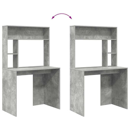 Scrivania Grigio cemento 91 x 50 x 149 cm Legno multistrato