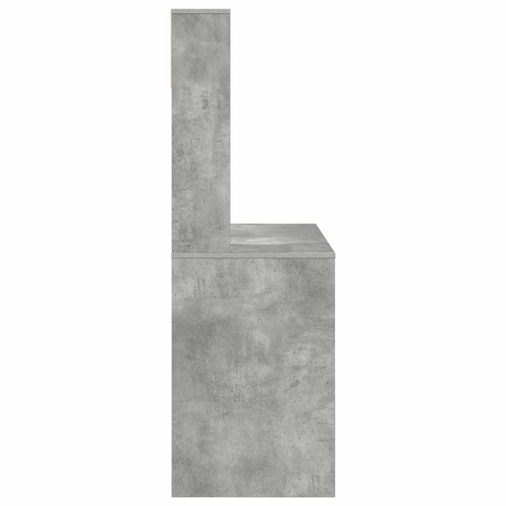 Scrivania Grigio cemento 91 x 50 x 149 cm Legno multistrato | homemem39