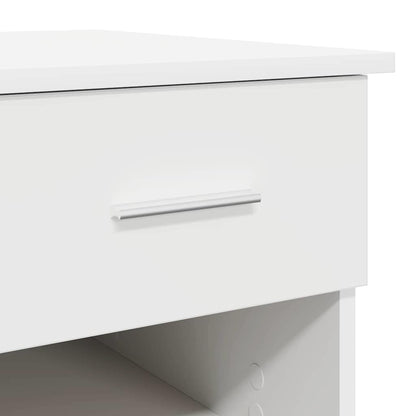 Scrivania con cassetto Bianco 90 x 49 x 75 cm Legno multistrato