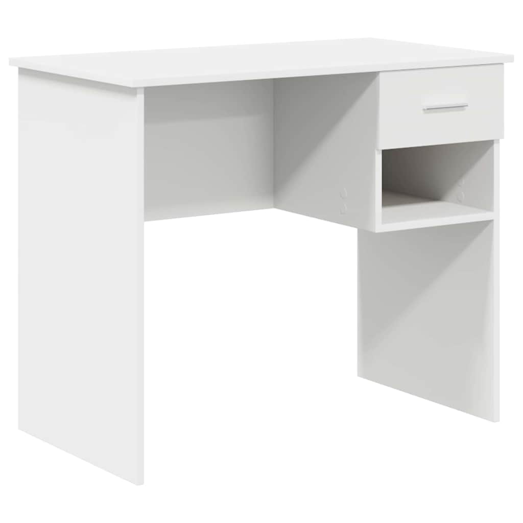 Scrivania con cassetto Bianco 90 x 49 x 75 cm Legno multistrato