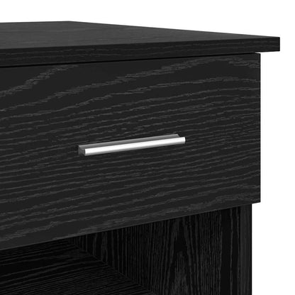 Scrivania Rovere Nero 90 x 49 x 75 cm Legno multistrato
