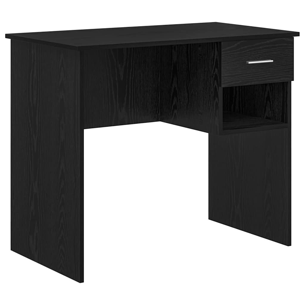 Scrivania Rovere Nero 90 x 49 x 75 cm Legno multistrato