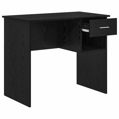 Scrivania Rovere Nero 90 x 49 x 75 cm Legno multistrato | homemem39