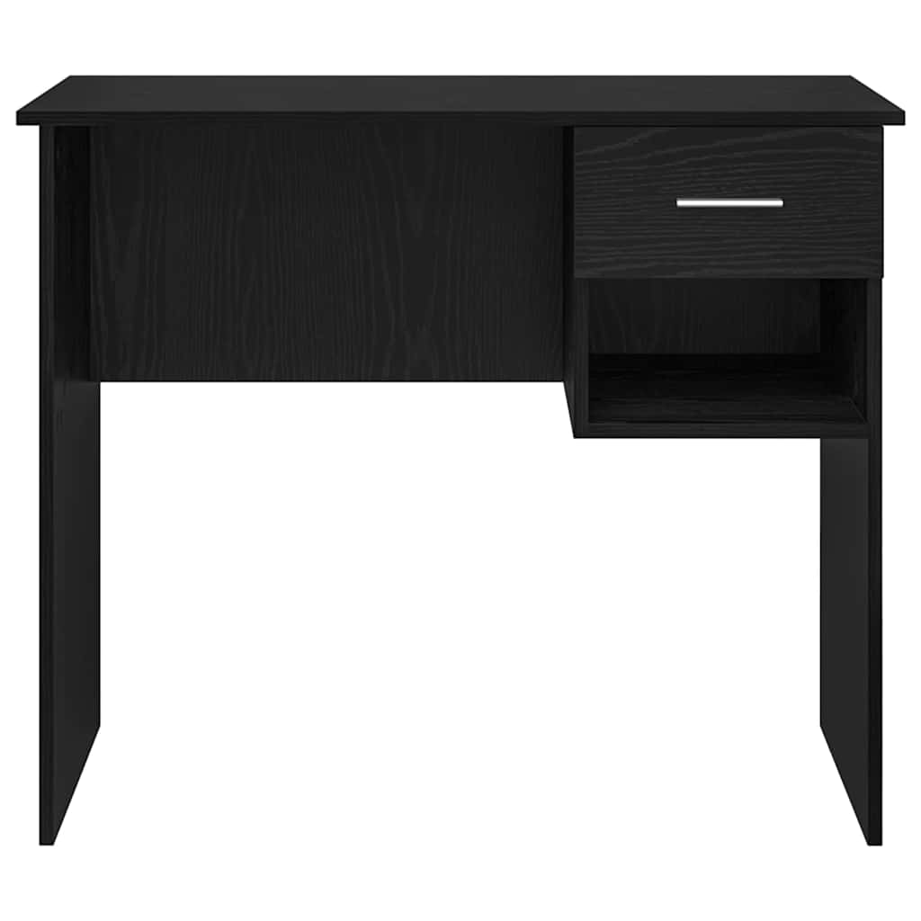 Scrivania Rovere Nero 90 x 49 x 75 cm Legno multistrato