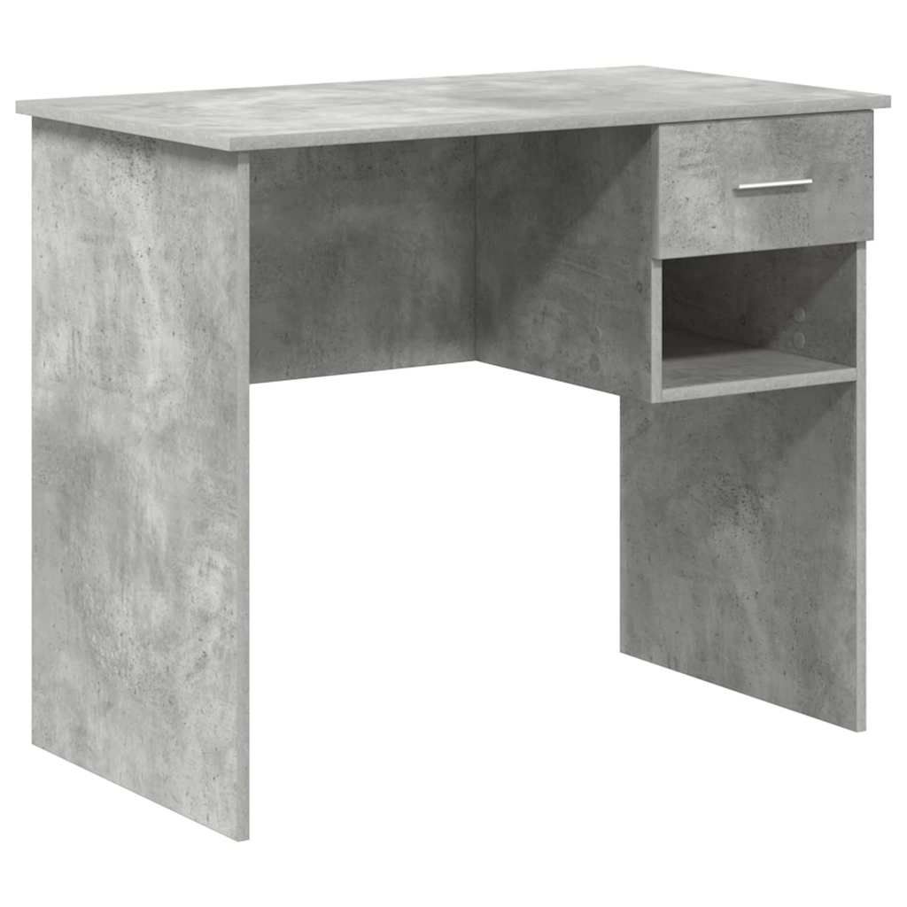 Scrivania Grigio cemento 90 x 49 x 75 cm Legno multistrato