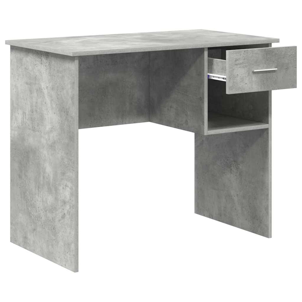 Scrivania Grigio cemento 90 x 49 x 75 cm Legno multistrato | homemem39