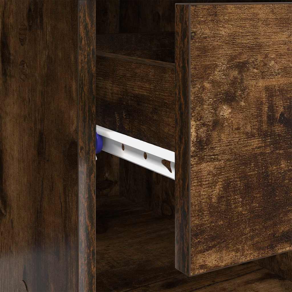 Scrivania Rovere fumé 90 x 49 x 75 cm Legno multistrato | homemem39