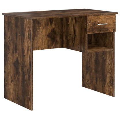 Scrivania Rovere fumé 90 x 49 x 75 cm Legno multistrato | homemem39