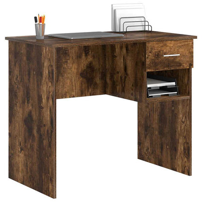 Scrivania Rovere fumé 90 x 49 x 75 cm Legno multistrato