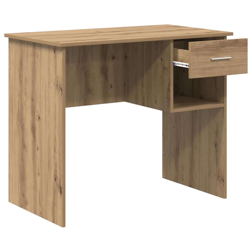 Scrivania Rovere artigianale 90 x 49 x 75 cm Legno multistrato | homemem39