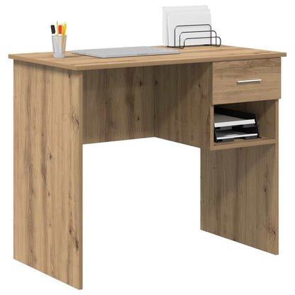 Scrivania Rovere artigianale 90 x 49 x 75 cm Legno multistrato | homemem39