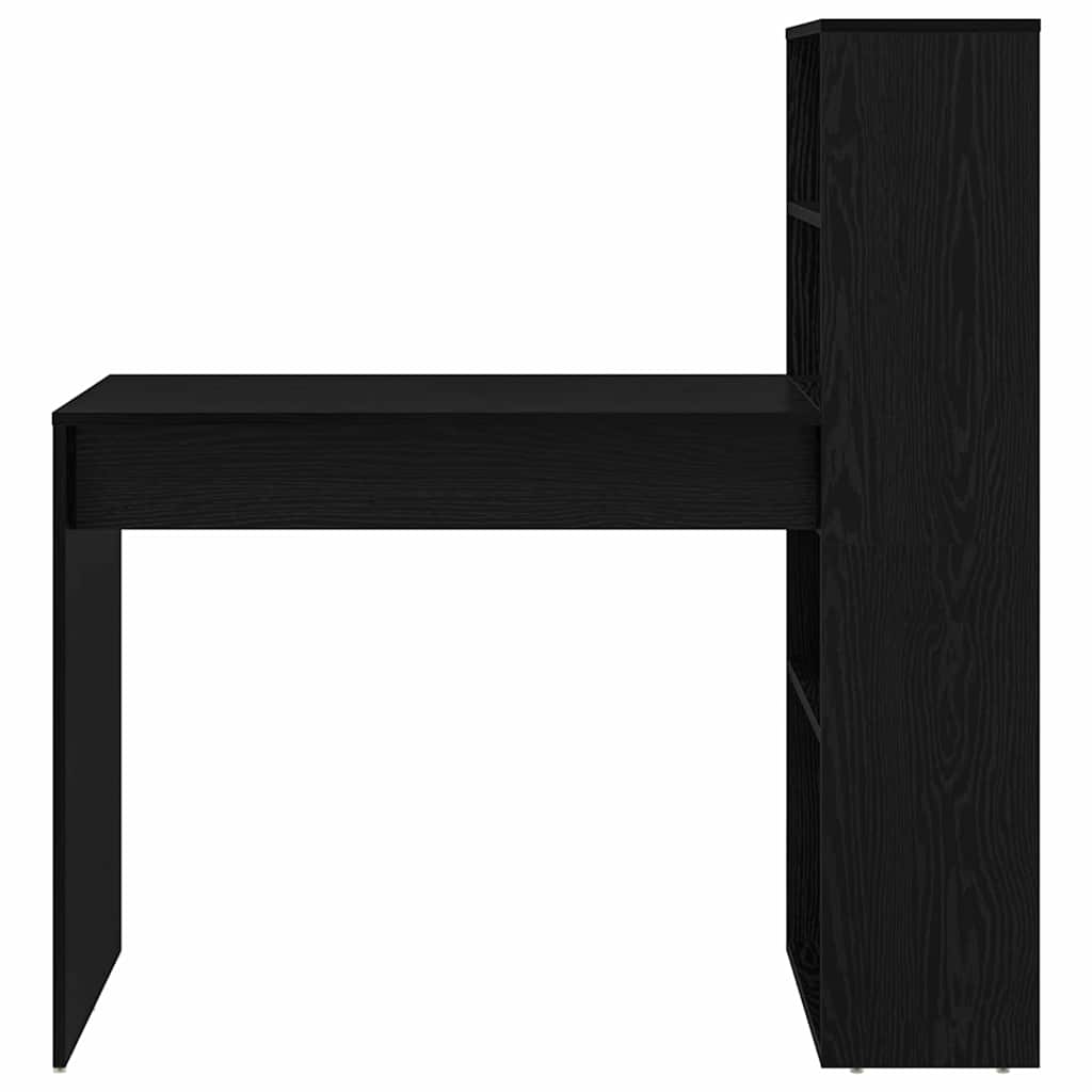Scrivania Rovere Nero 113 x 54 x 120 cm Legno multistrato | homemem39