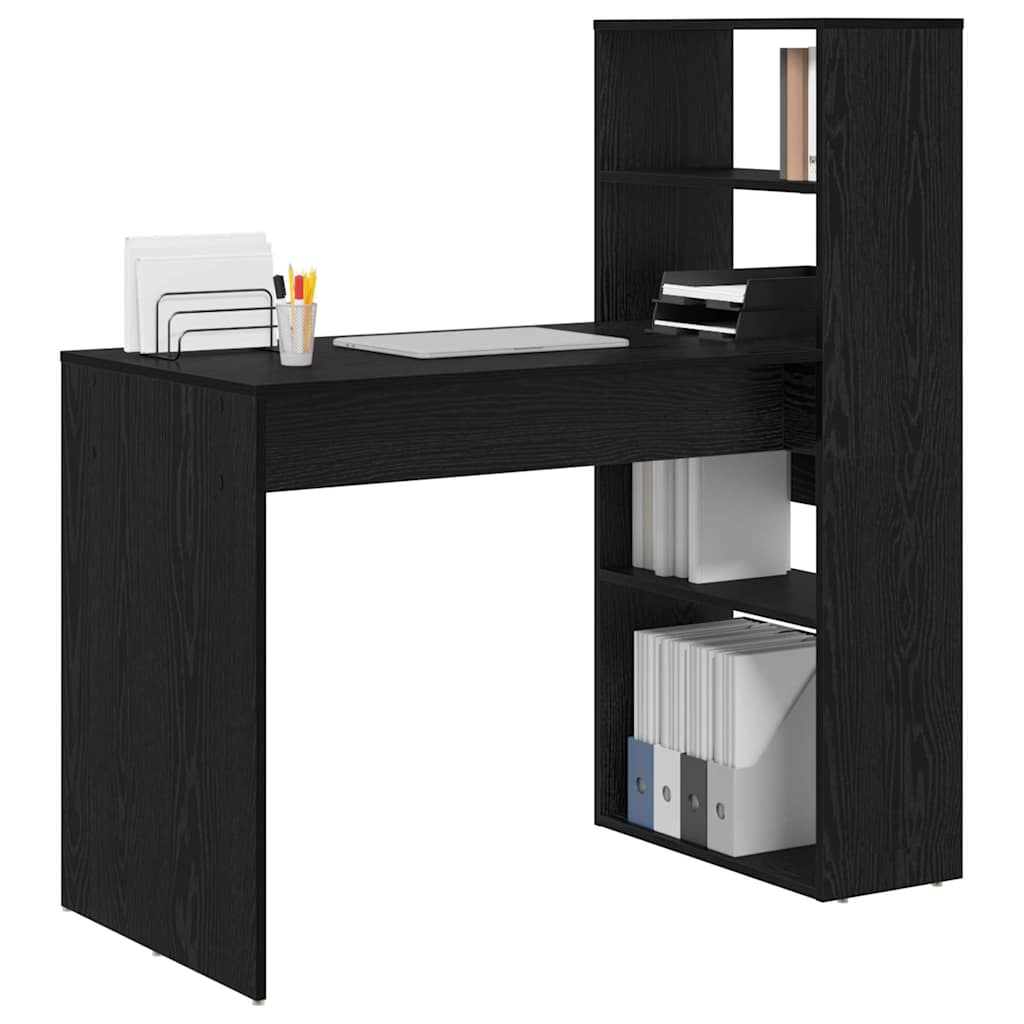 Scrivania Rovere Nero 113 x 54 x 120 cm Legno multistrato | homemem39