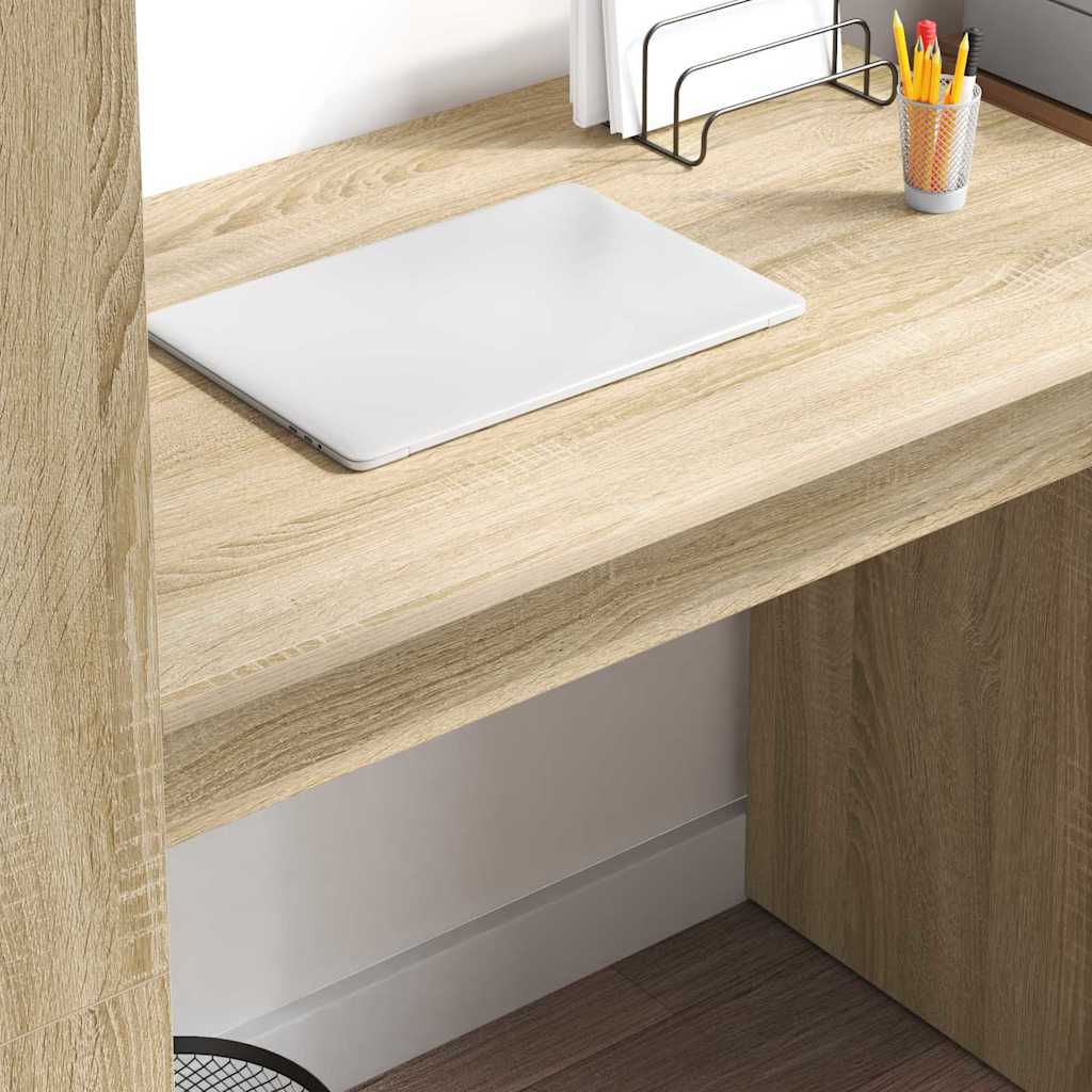 Scrivania Rovere Sonoma 113 x 54 x 120 cm Legno multistrato | homemem39