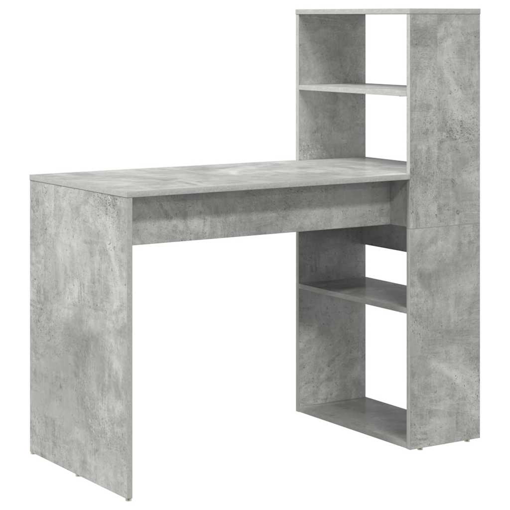 Scrivania Grigio cemento 113 x 54 x 120 cm Legno multistrato | homemem39