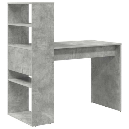 Scrivania Grigio cemento 113 x 54 x 120 cm Legno multistrato | homemem39
