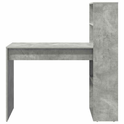 Scrivania Grigio cemento 113 x 54 x 120 cm Legno multistrato