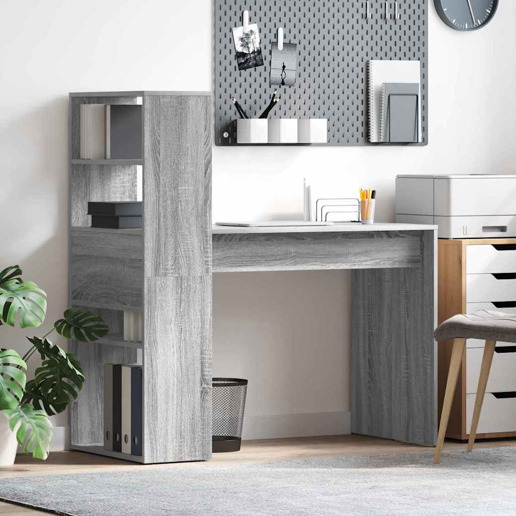 Scrivania Grigio Sonoma 113 x 54 x 120 cm Legno multistrato | homemem39