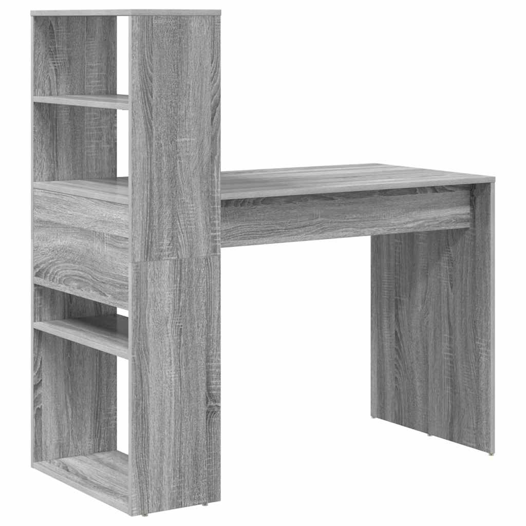 Scrivania Grigio Sonoma 113 x 54 x 120 cm Legno multistrato