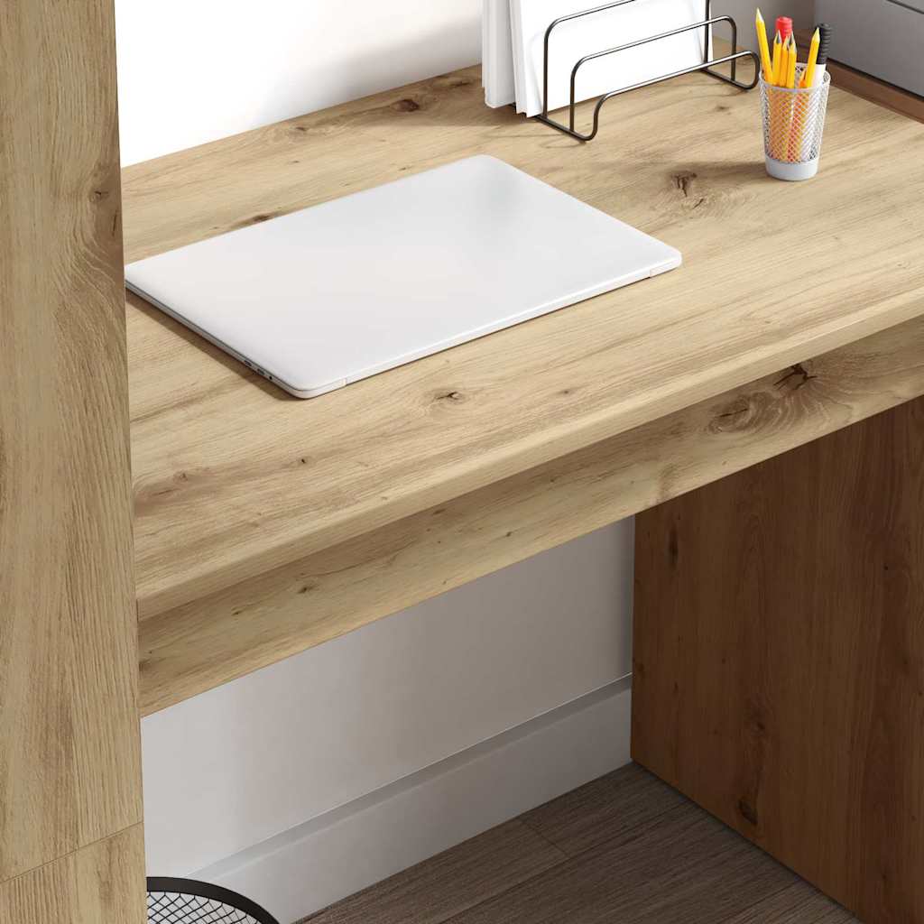 Scrivania con lo scaffale Rovere artigianale 113 x 54 x 120 cm | homemem39