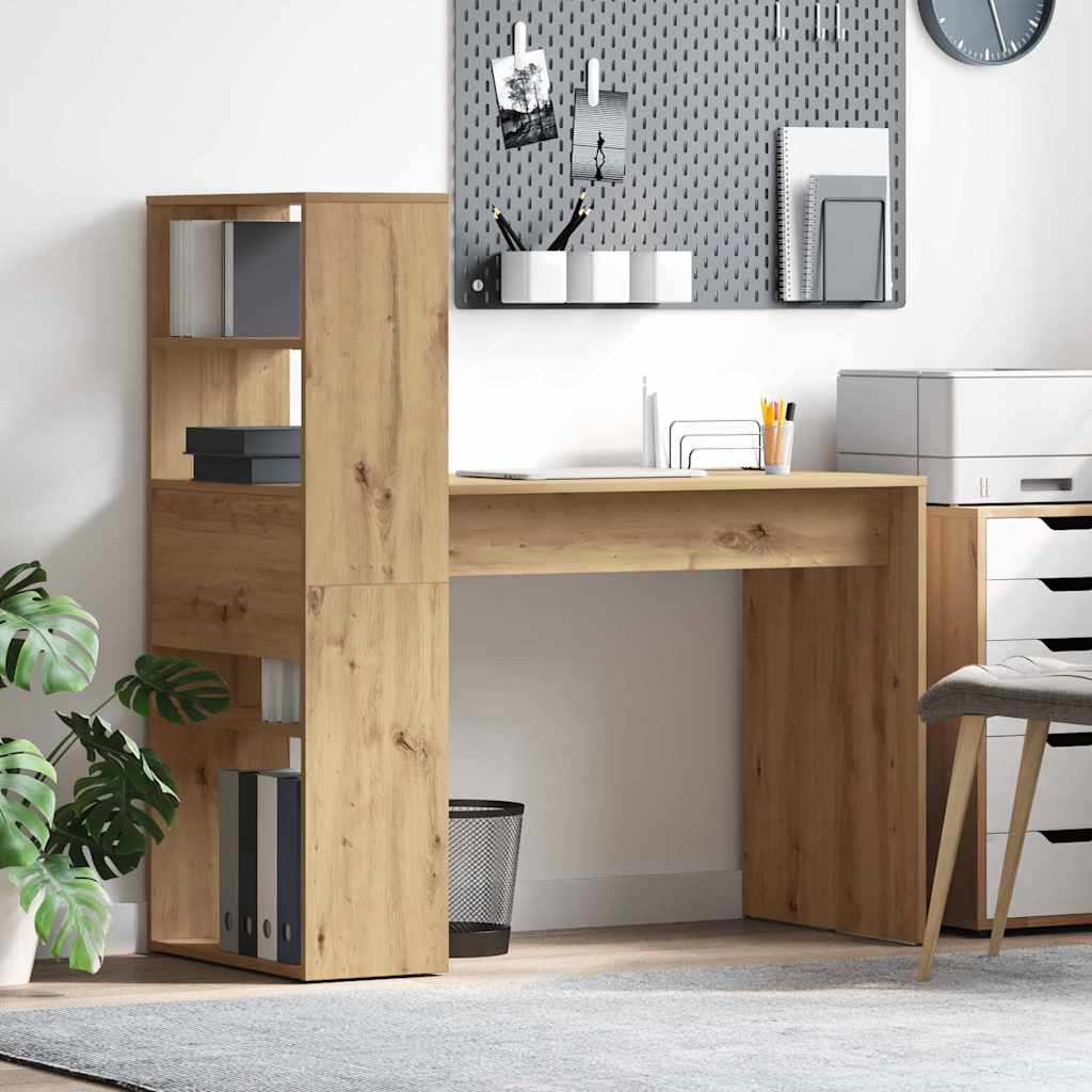 Scrivania con lo scaffale Rovere artigianale 113 x 54 x 120 cm | homemem39