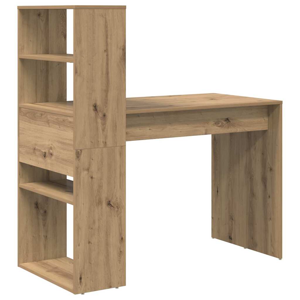 Scrivania con lo scaffale Rovere artigianale 113 x 54 x 120 cm
