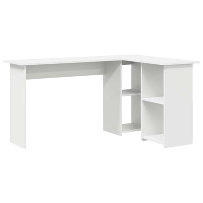 Scrivania Bianco 142 x 102 x 73 cm Legno multistrato | homemem39