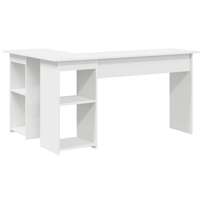 Scrivania Bianco 142 x 102 x 73 cm Legno multistrato | homemem39