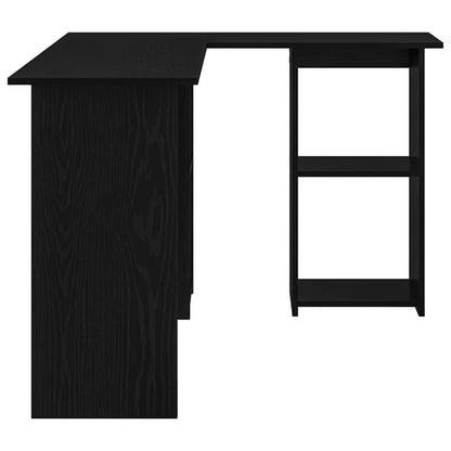 Scrivania Rovere Nero 142 x 102 x 73 cm Legno multistrato | homemem39