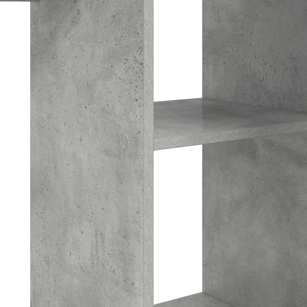 Scrivania Grigio cemento 142 x 102 x 73 cm Legno multistrato | homemem39