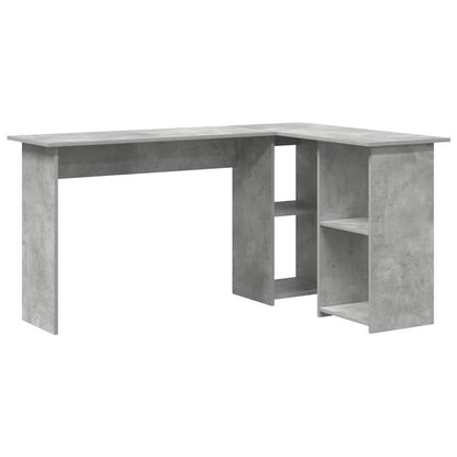 Scrivania Grigio cemento 142 x 102 x 73 cm Legno multistrato | homemem39