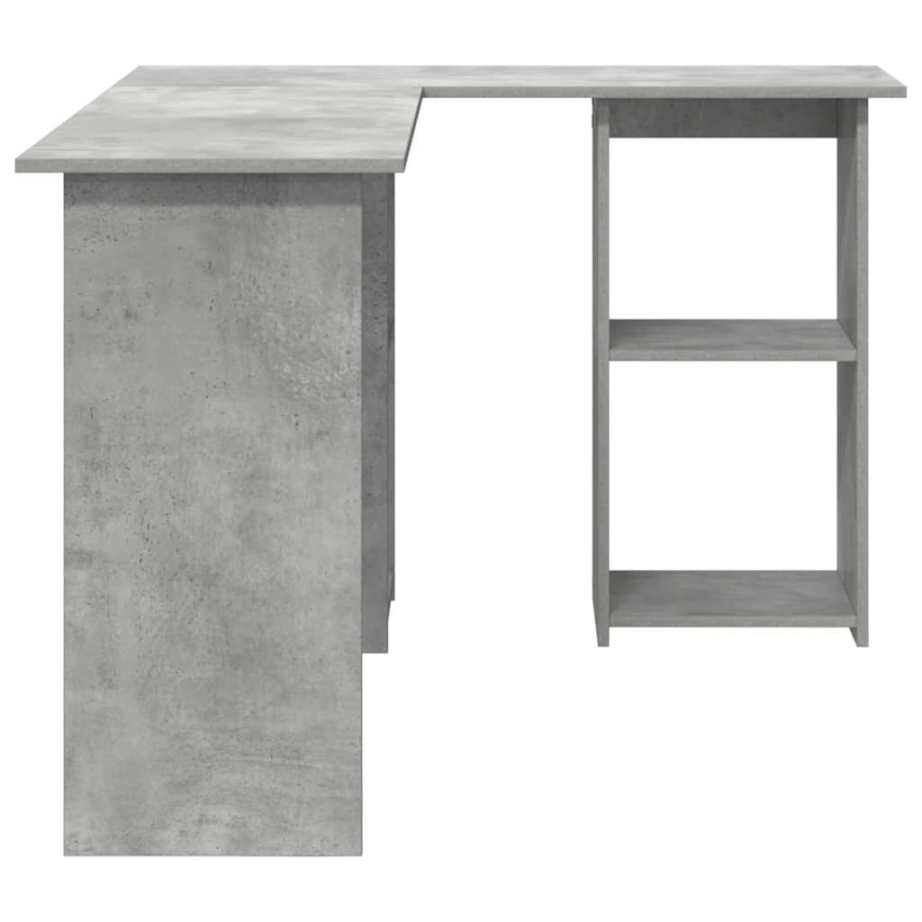 Scrivania Grigio cemento 142 x 102 x 73 cm Legno multistrato
