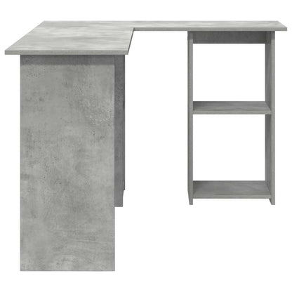 Scrivania Grigio cemento 142 x 102 x 73 cm Legno multistrato