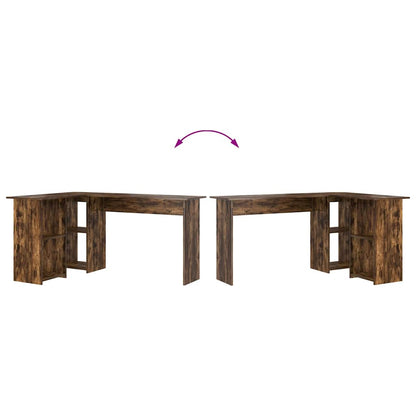 Scrivania Rovere fumé 142 x 102 x 73 cm Legno multistrato | homemem39