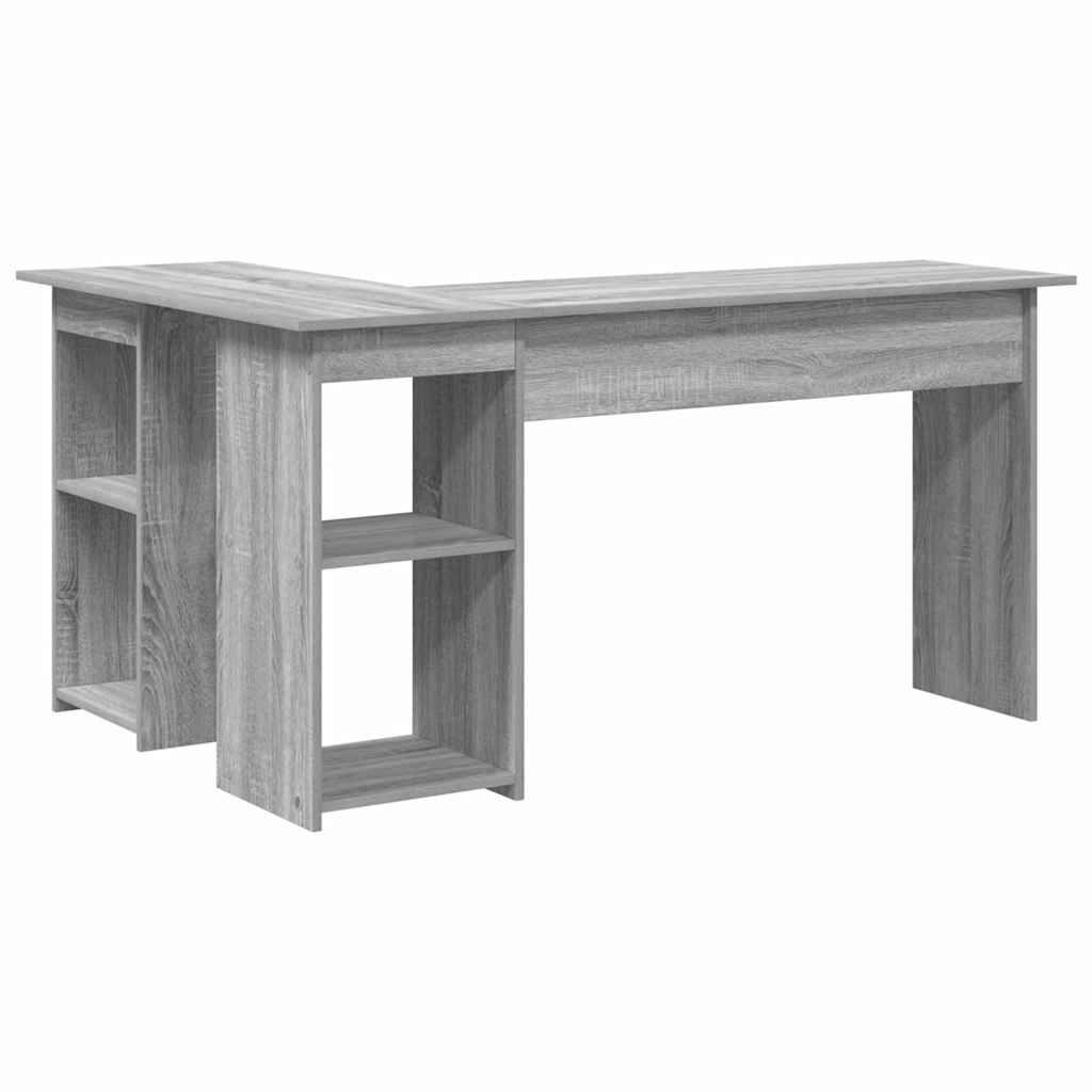 Scrivania Grigio Sonoma 142 x 102 x 73 cm Legno multistrato