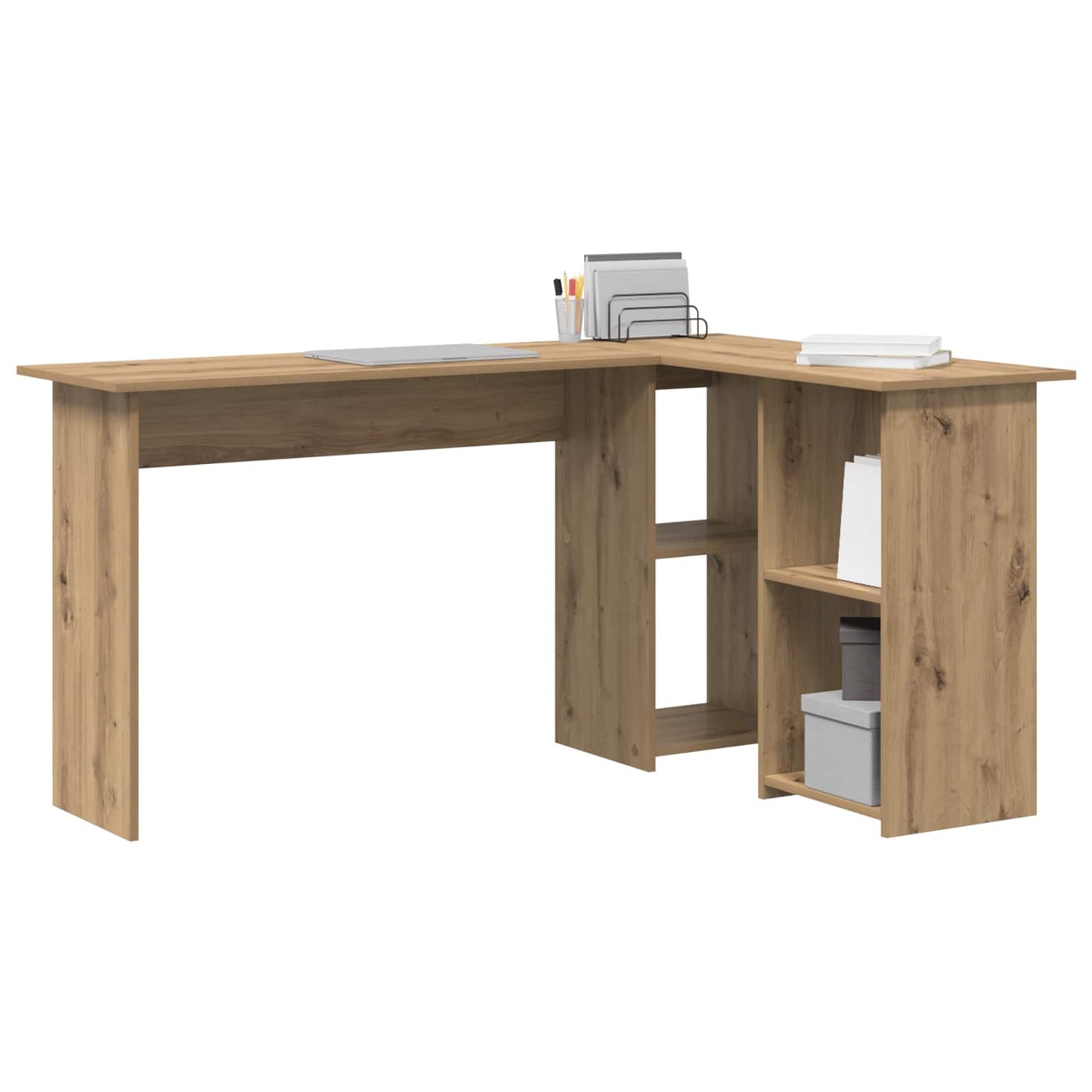 Scrivania con lo scaffale Rovere artigianale 142 x 102 x 73 cm | homemem39