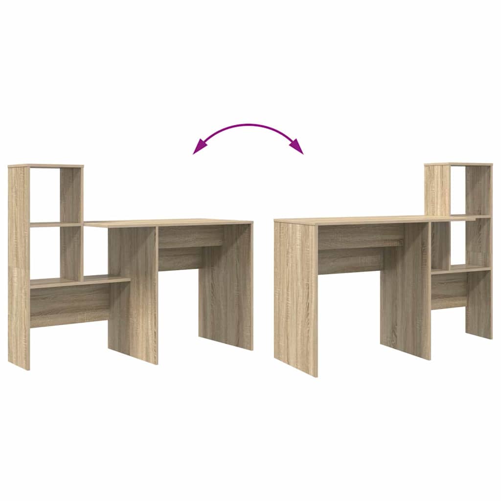 Scrivania Rovere Sonoma 131,5 x 50 x 106,5 cm Legno multistrato