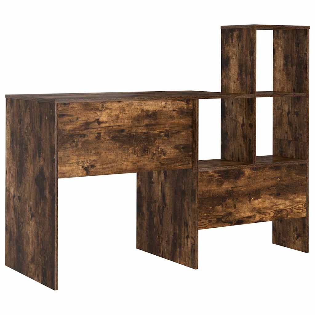 Scrivania Rovere fumé 131,5 x 50 x 106,5 cm Legno multistrato | homemem39
