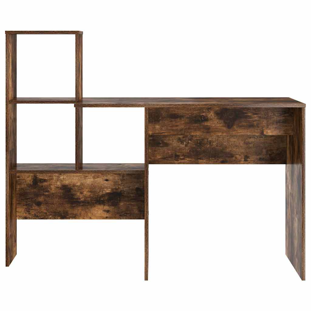 Scrivania Rovere fumé 131,5 x 50 x 106,5 cm Legno multistrato | homemem39